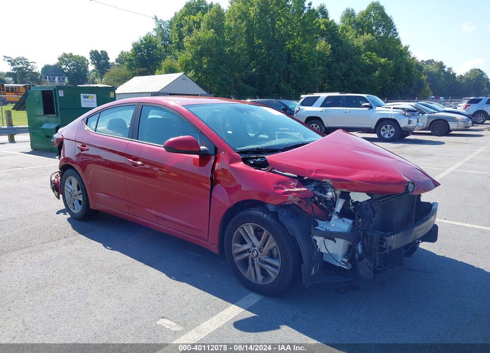 2019 HYUNDAI ELANTRA SEL VIN: KMHD84LF4KU766080