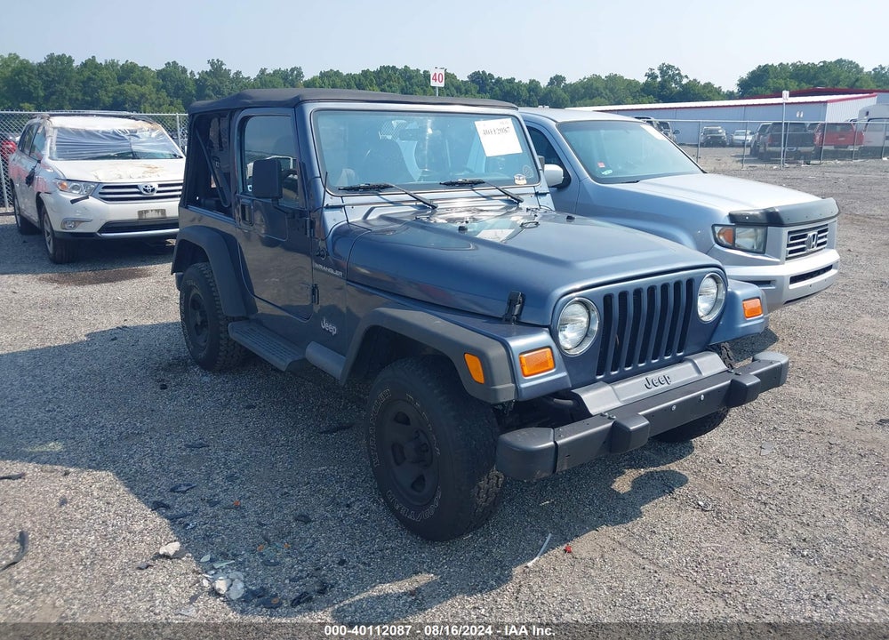 2001 JEEP WRANGLER SE VIN: 1J4FA29P61P368768