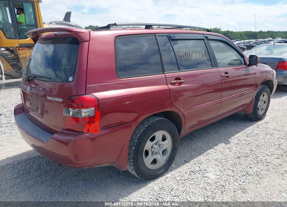 2007 TOYOTA HIGHLANDER VIN: JTEGD21A370168114