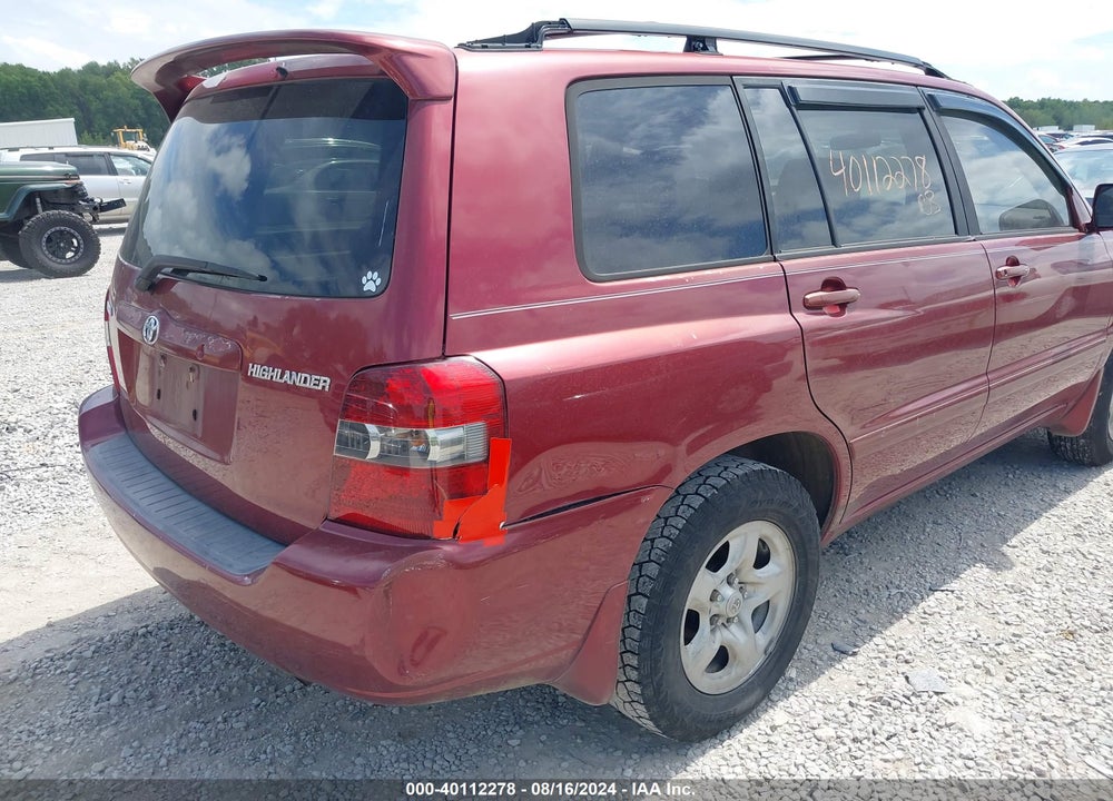 2007 TOYOTA HIGHLANDER VIN: JTEGD21A370168114
