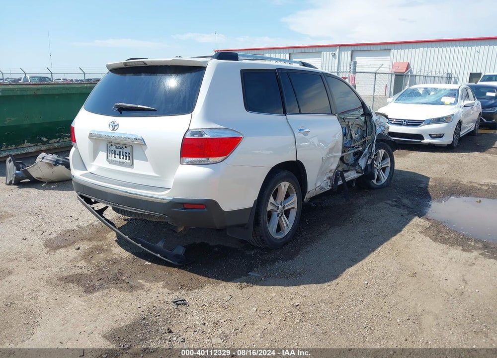 2012 TOYOTA HIGHLANDER LIMITED V6 VIN: 5TDYK3EH0CS089163