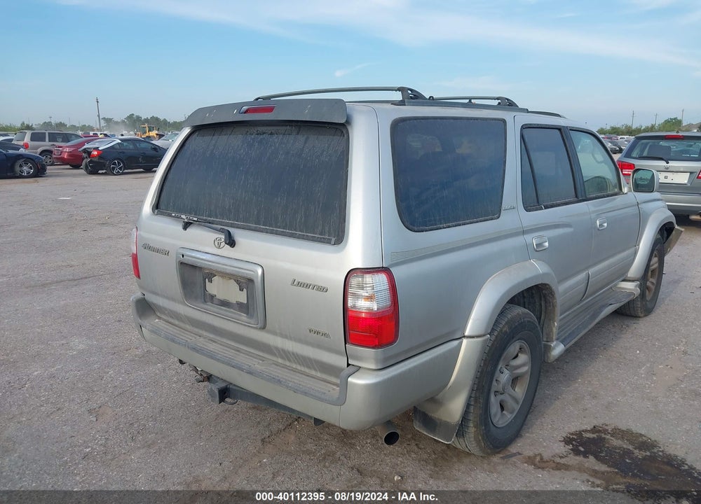 2002 TOYOTA 4RUNNER LIMITED V6 VIN: JT3GN87RX20256141