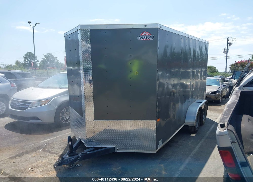 2024 ROCK SOLID CARGO TRAILER 7X14 VIN: 7H2BE1425RD056876