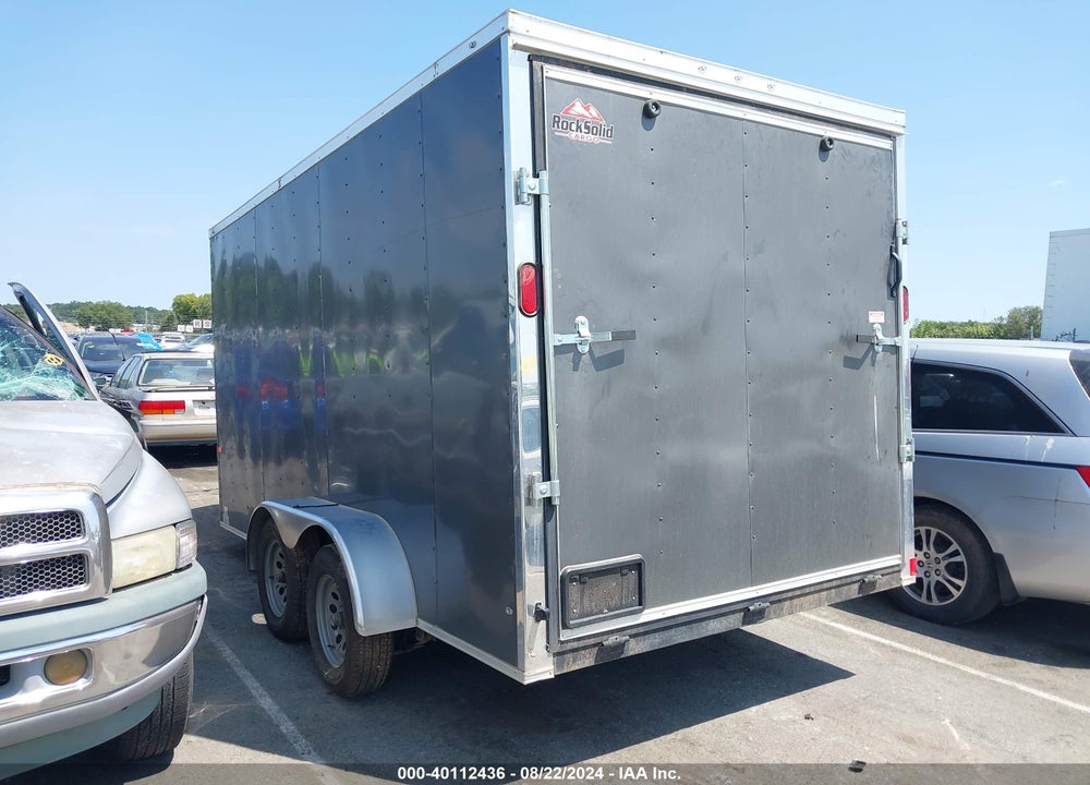 2024 ROCK SOLID CARGO TRAILER 7X14 VIN: 7H2BE1425RD056876