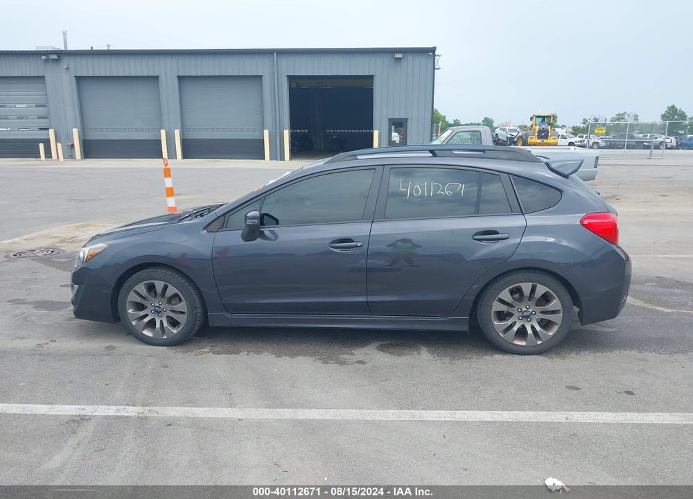 2016 SUBARU IMPREZA 2.0I SPORT PREMIUM VIN: JF1GPAP67G9238286