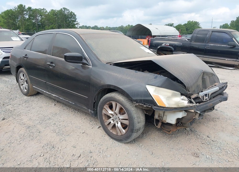 2007 HONDA ACCORD 2.4 LX VIN: 3HGCM56437G706346