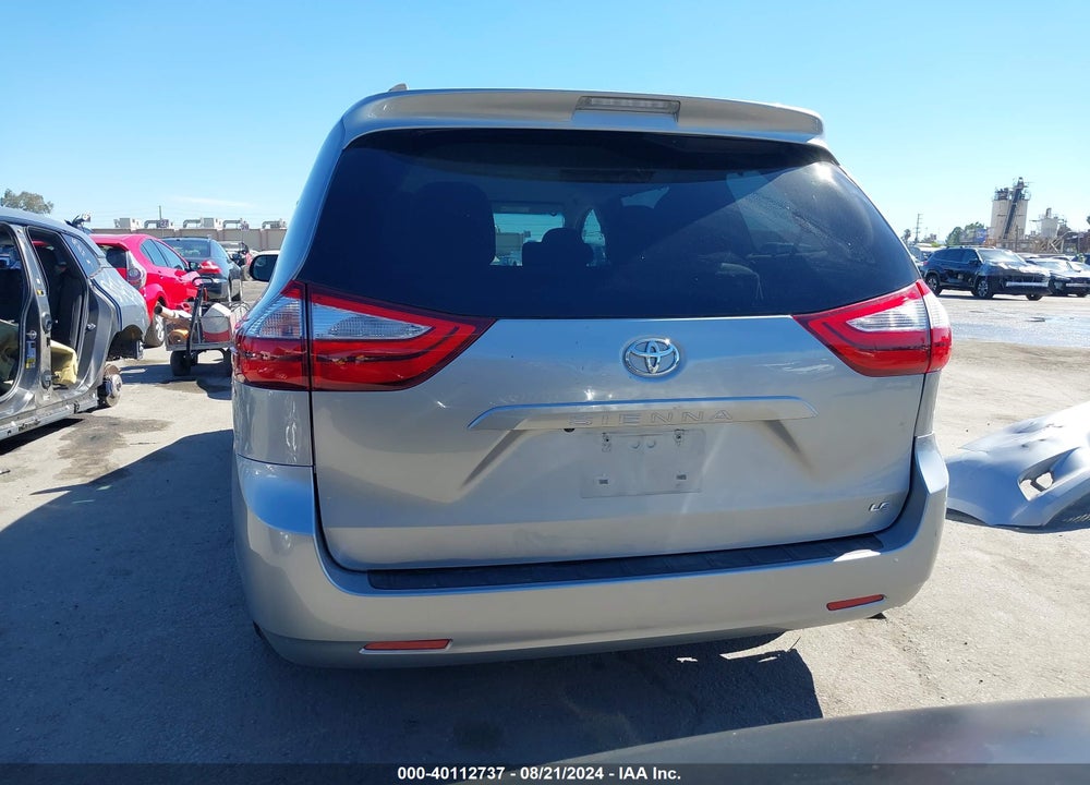 2017 TOYOTA SIENNA LE 8 PASSENGER VIN: 5TDKZ3DC2HS790690