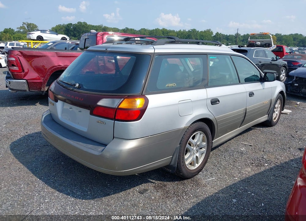2003 SUBARU OUTBACK VIN: 4S3BH675837631239
