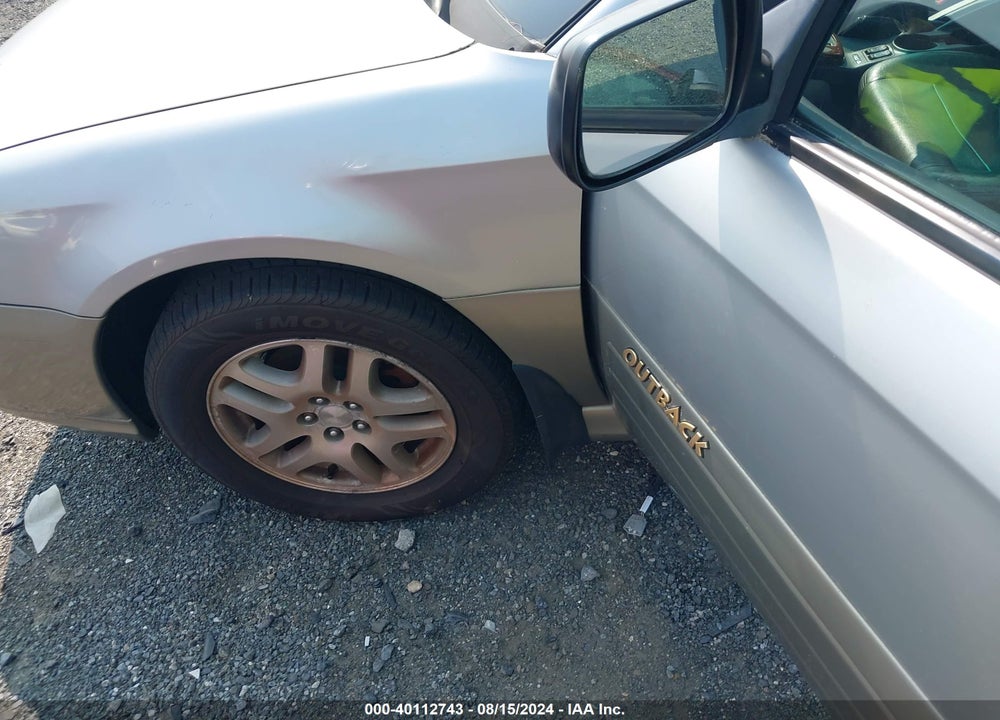 2003 SUBARU OUTBACK VIN: 4S3BH675837631239