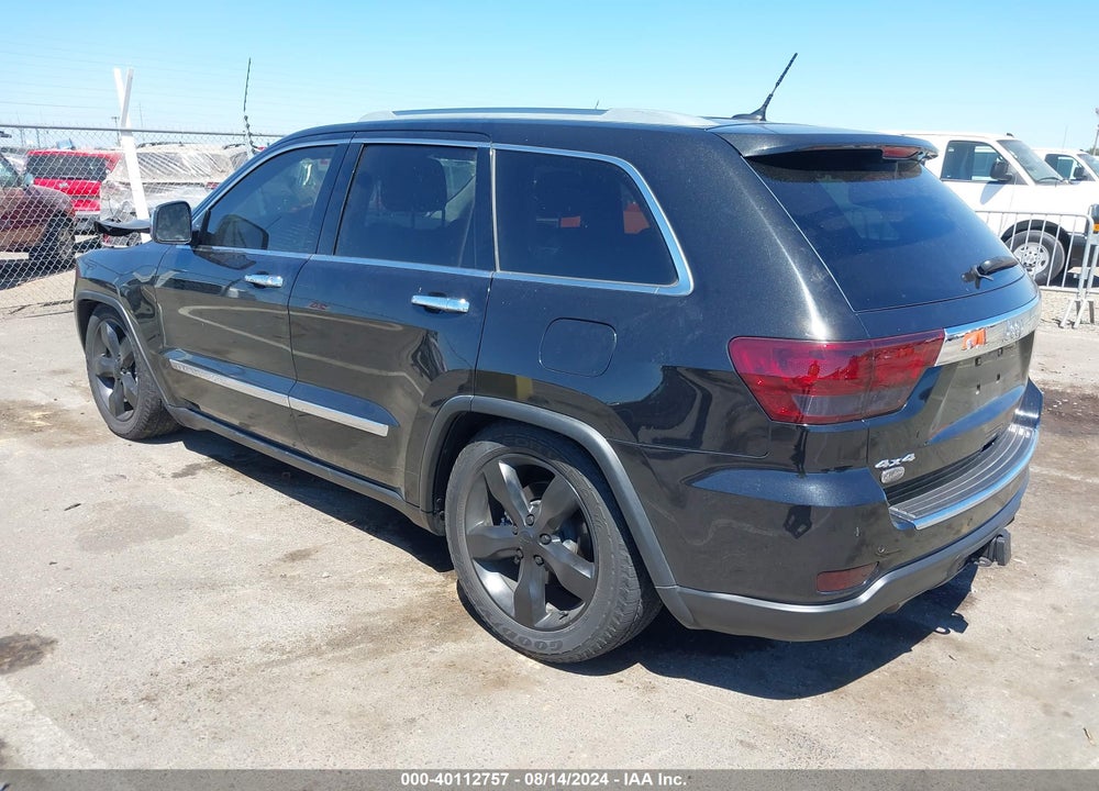 2011 JEEP GRAND CHEROKEE OVERLAND VIN: 1J4RR6GT5BC604817