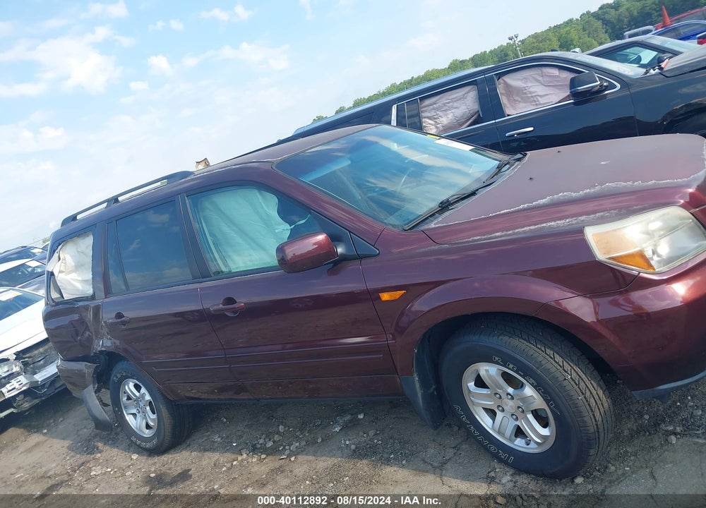 2008 HONDA PILOT VP VIN: 5FNYF28288B002806