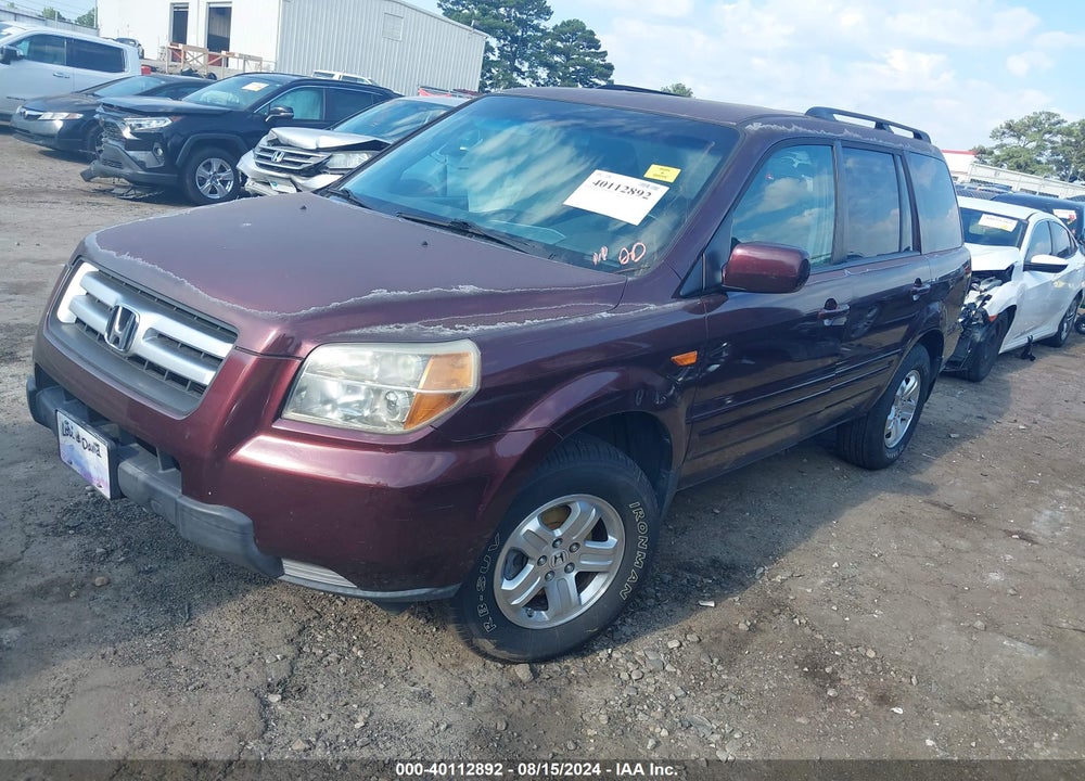 2008 HONDA PILOT VP VIN: 5FNYF28288B002806