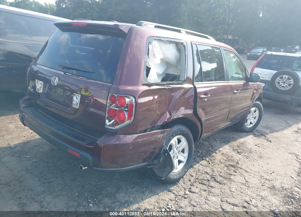 2008 HONDA PILOT VP VIN: 5FNYF28288B002806