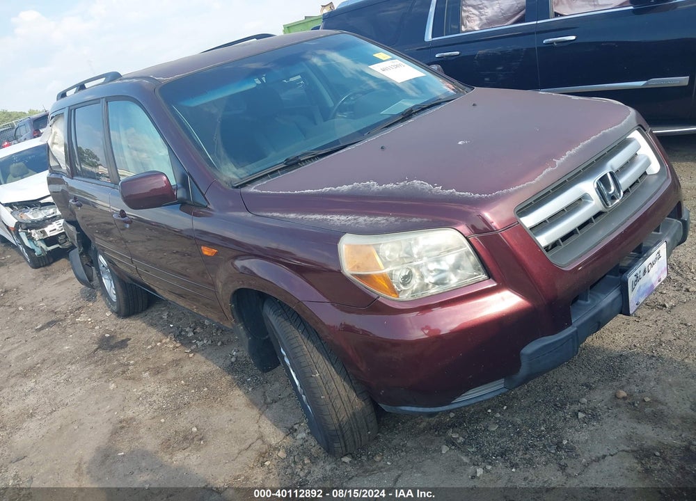 2008 HONDA PILOT VP VIN: 5FNYF28288B002806