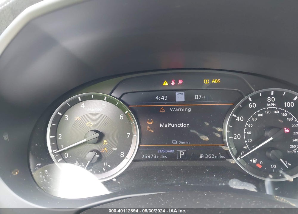 2022 INFINITI QX50 SENSORY VIN: 3PCAJ5EA2NF105566