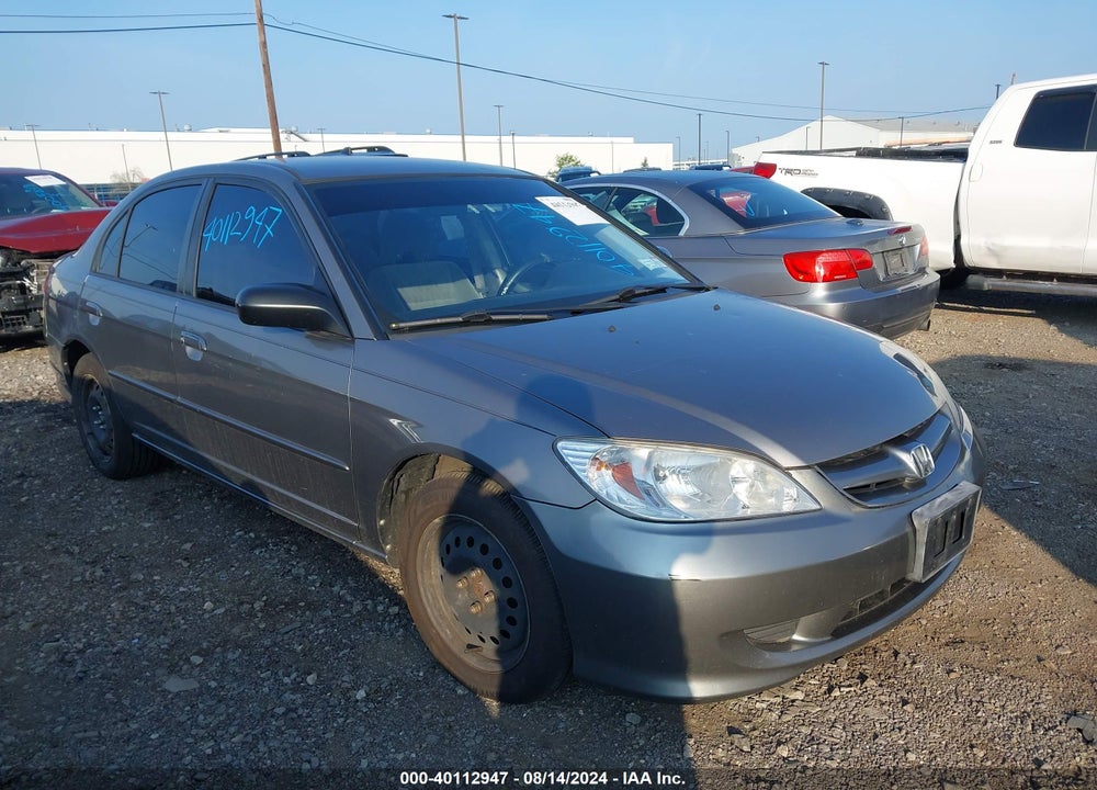 2004 HONDA CIVIC LX VIN: 1HGES16604L001785