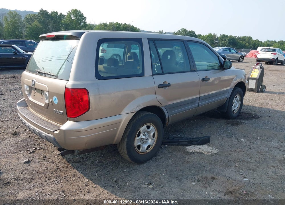 2004 HONDA PILOT LX VIN: 2HKYF18194H571869