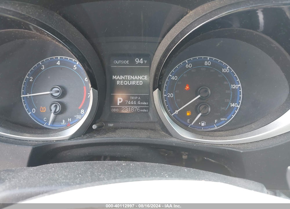 2014 TOYOTA COROLLA S VIN: 5YFBURHE0EP107340