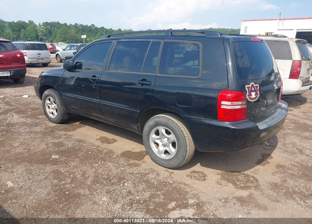 2003 TOYOTA HIGHLANDER VIN: JTEGD21A730065224