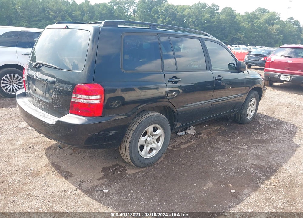 2003 TOYOTA HIGHLANDER VIN: JTEGD21A730065224