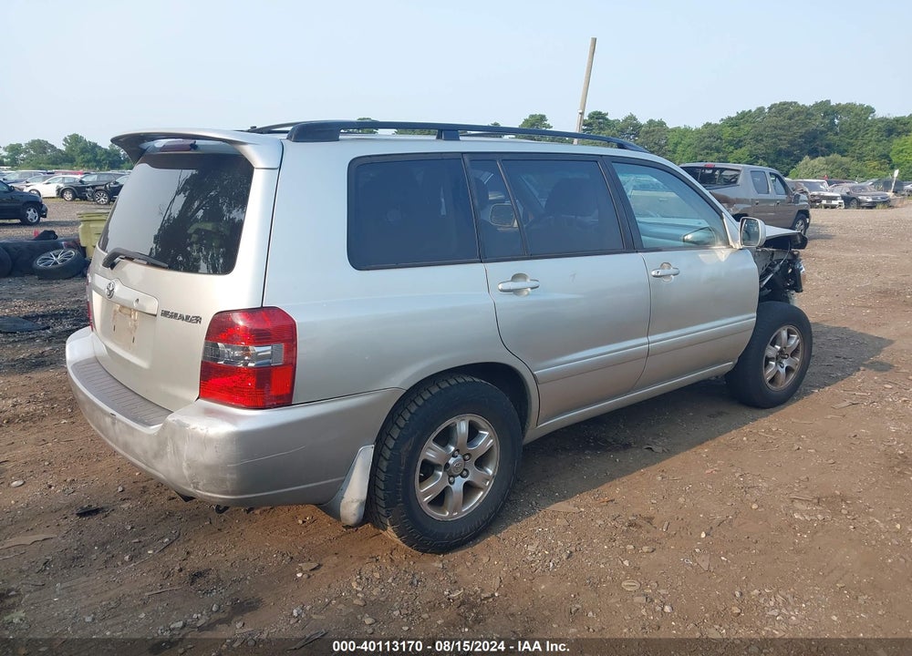 2004 TOYOTA HIGHLANDER V6 VIN: JTEEP21A640003426