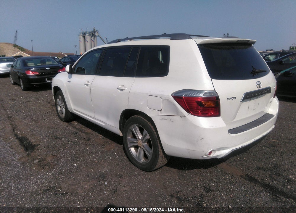 2008 TOYOTA HIGHLANDER SPORT VIN: JTEES43A782078377