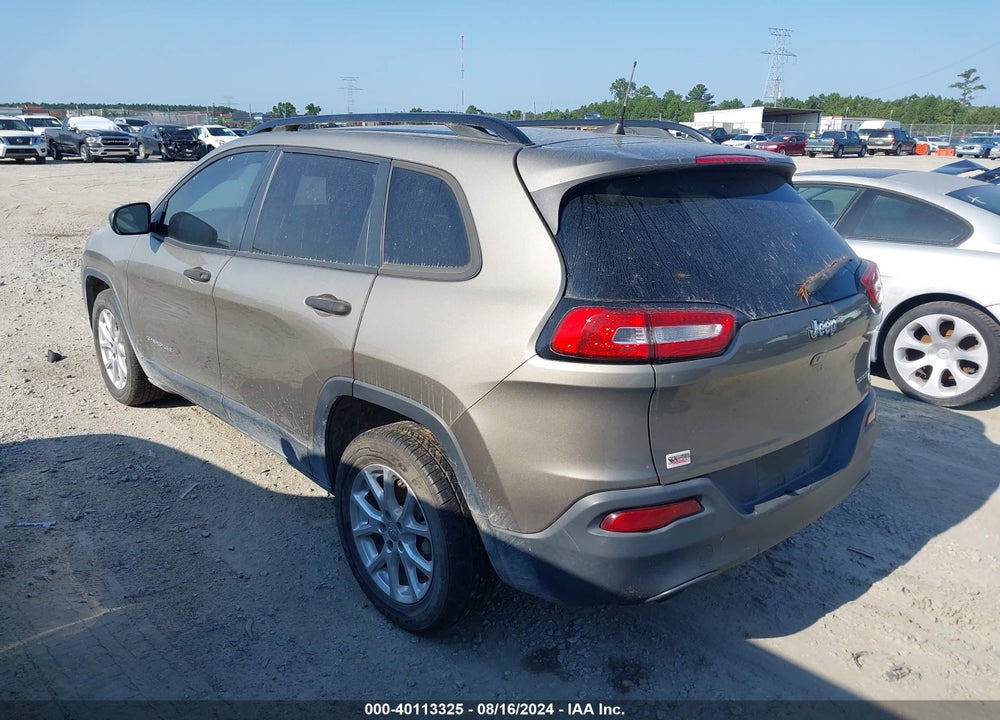 2016 JEEP CHEROKEE SPORT VIN: 1C4PJLAB7GW351802