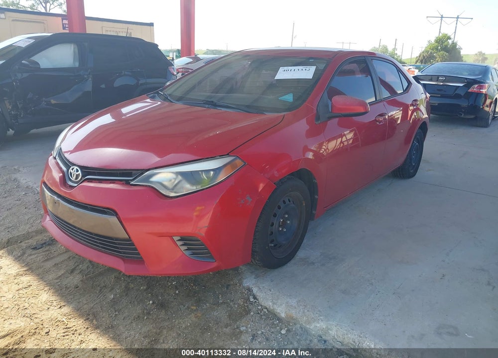 2015 TOYOTA COROLLA LE VIN: 2T1BURHE1FC285050