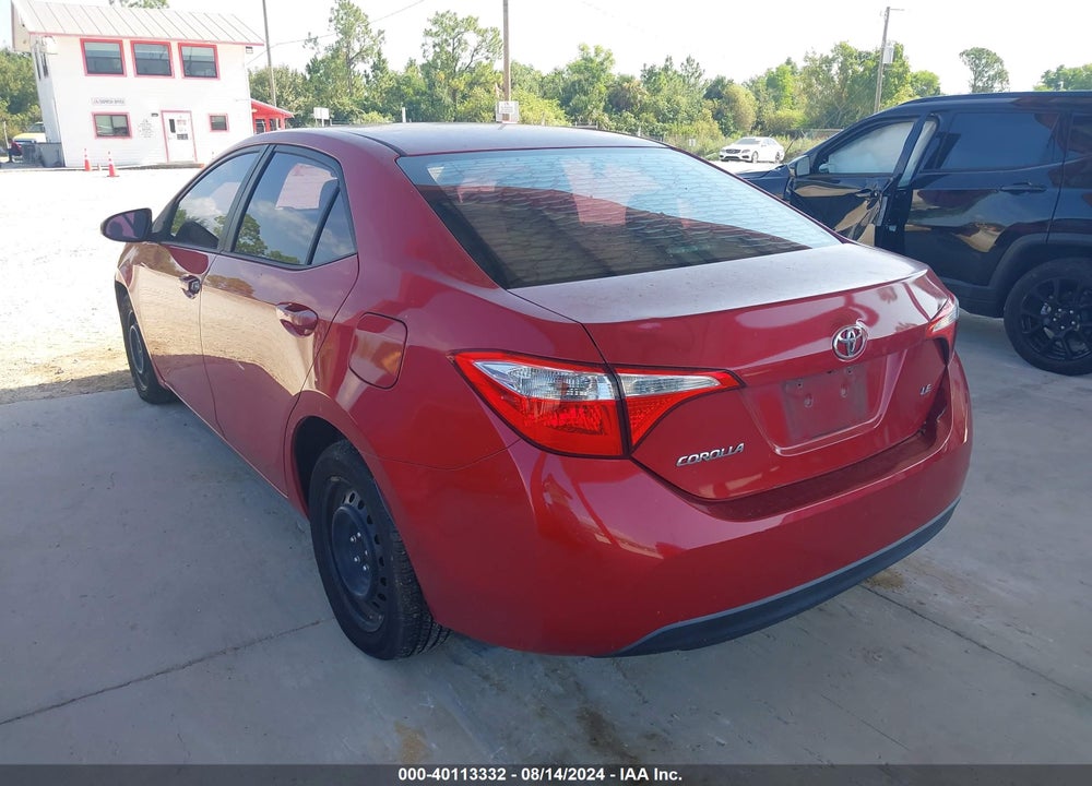 2015 TOYOTA COROLLA LE VIN: 2T1BURHE1FC285050