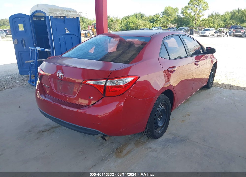 2015 TOYOTA COROLLA LE VIN: 2T1BURHE1FC285050
