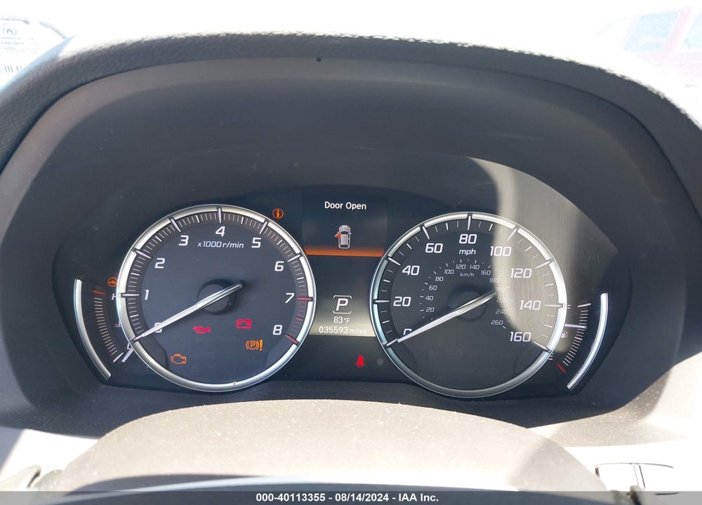 2019 ACURA MDX TECH PKG VIN: 5J8YD3H55KL012298
