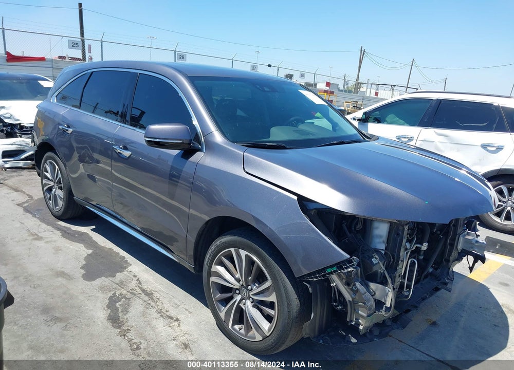 2019 ACURA MDX TECH PKG VIN: 5J8YD3H55KL012298