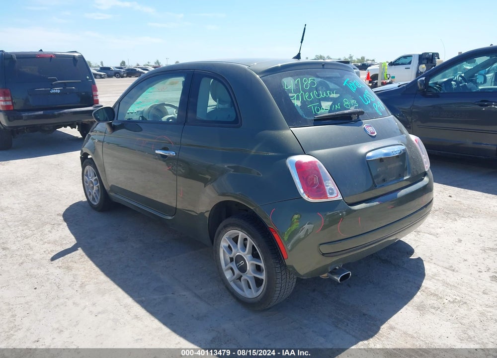 2013 FIAT 500 POP VIN: 3C3CFFAR1DT748197