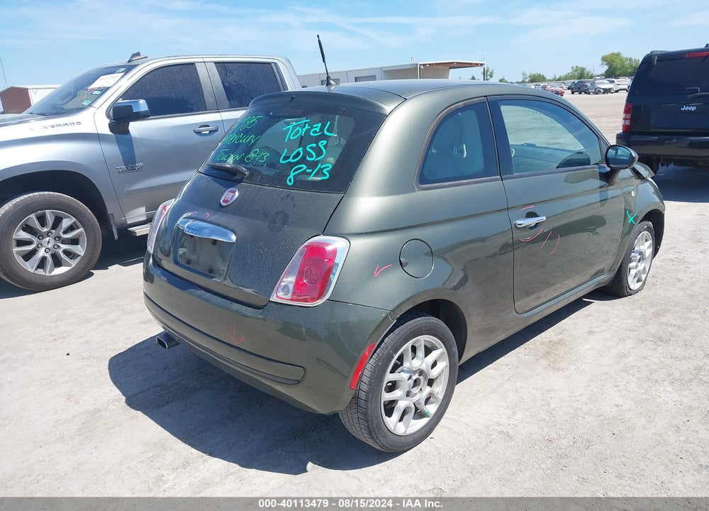 2013 FIAT 500 POP VIN: 3C3CFFAR1DT748197