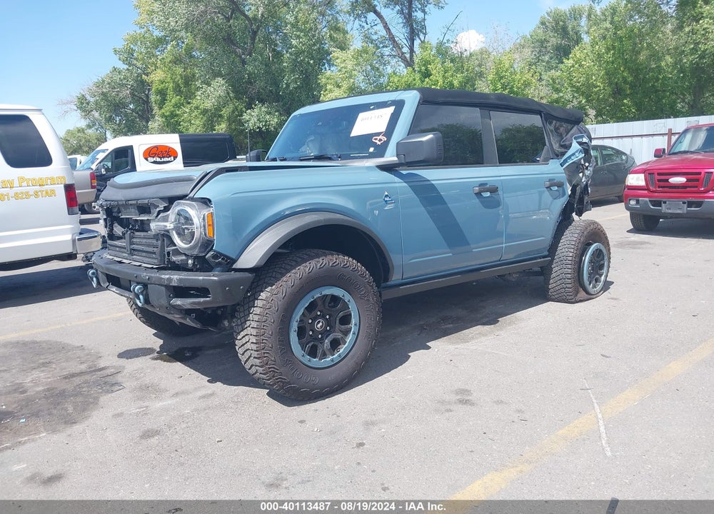 2022 FORD BRONCO BLACK DIAMOND VIN: 1FMEE5DPXNLB44622