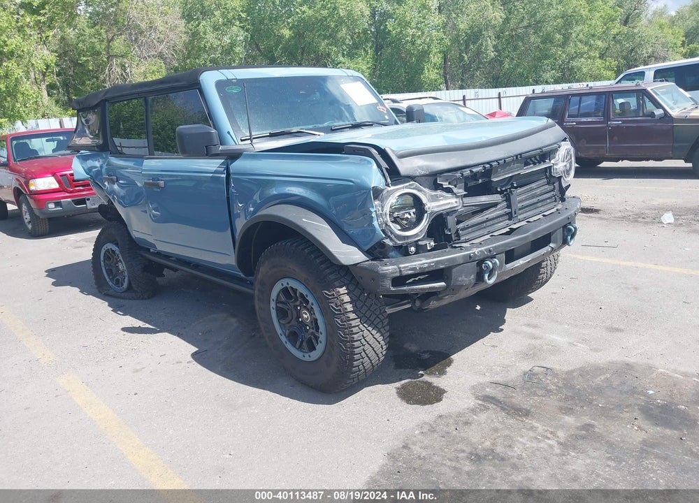 2022 FORD BRONCO BLACK DIAMOND VIN: 1FMEE5DPXNLB44622