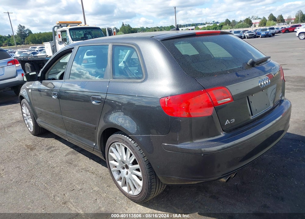2007 AUDI A3 2.0T VIN: WAUNF78P47A196895