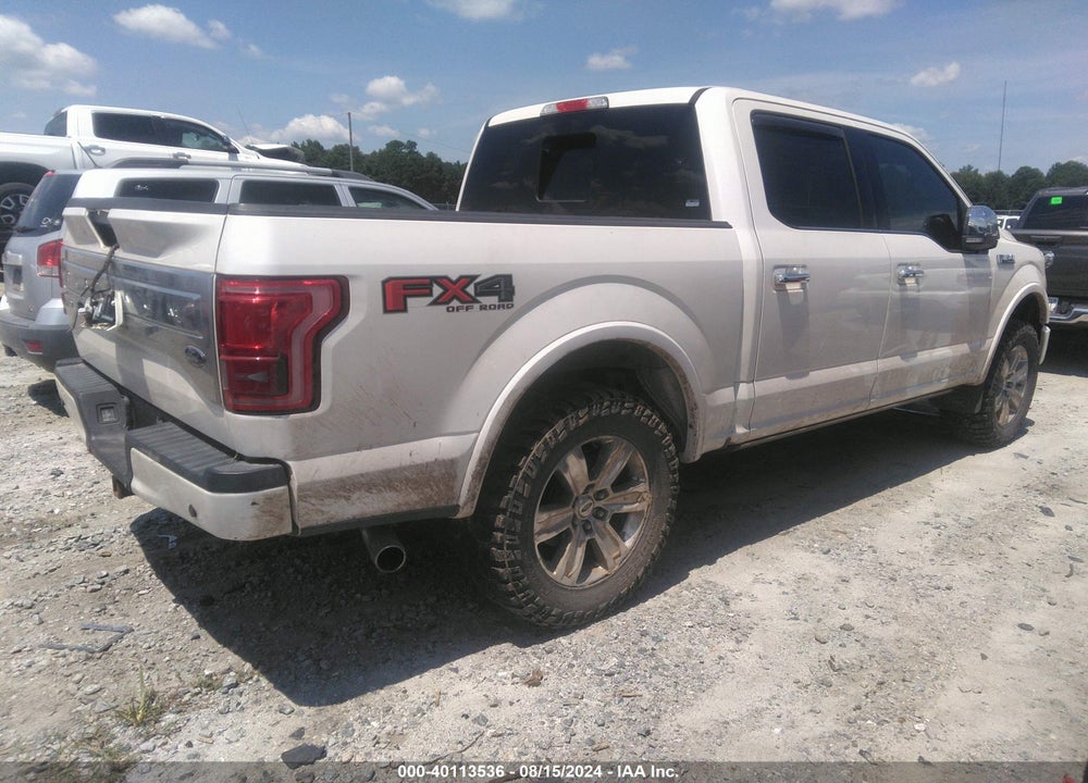 2017 FORD F-150 PLATINUM VIN: 1FTEW1EF5HFC18306