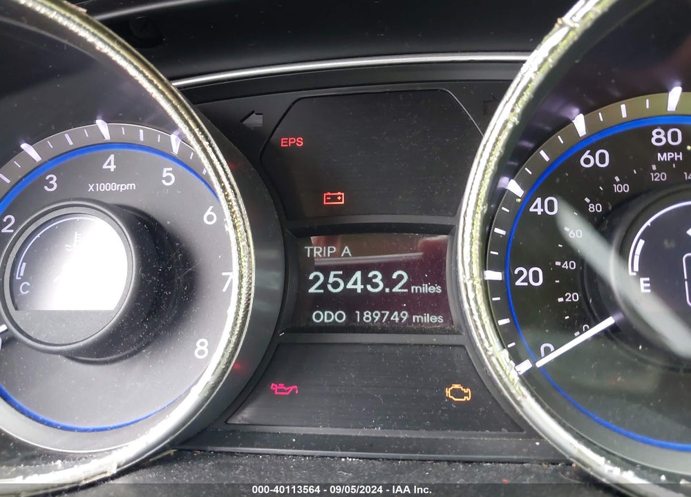 2012 HYUNDAI SONATA GLS VIN: 5NPEB4AC8CH483034