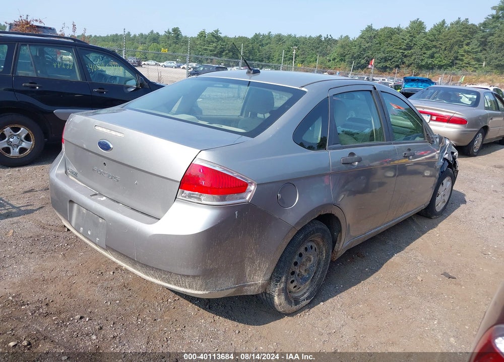 2008 FORD FOCUS S VIN: 1FAHP34N18W247869