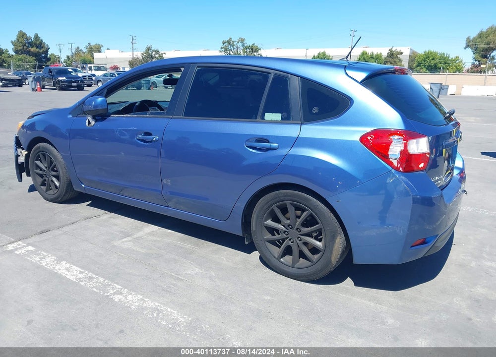 2014 SUBARU IMPREZA 2.0I PREMIUM VIN: JF1GPAC63E9319806