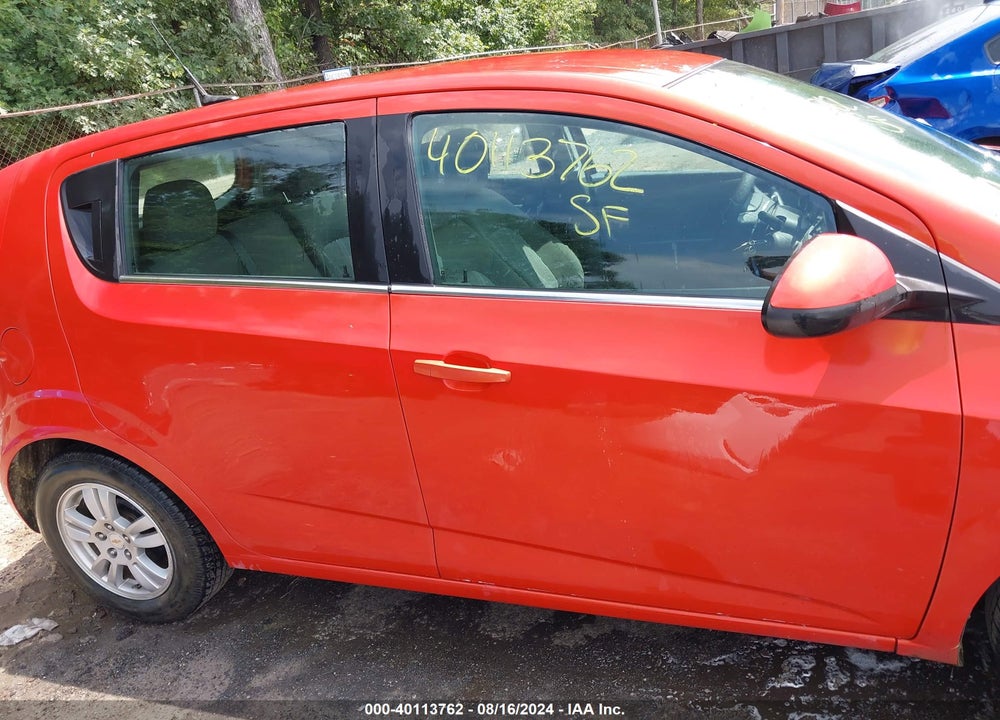 2012 CHEVROLET SONIC 2LT VIN: 1G1JC6SH6C4109411