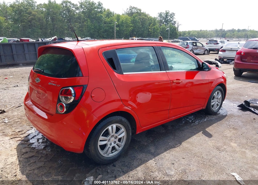 2012 CHEVROLET SONIC 2LT VIN: 1G1JC6SH6C4109411