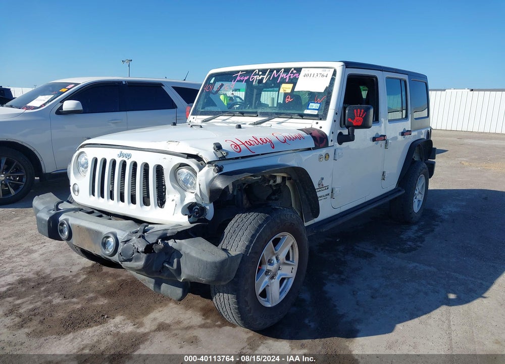 2017 JEEP WRANGLER UNLIMITED SPORT RHD 4X4 VIN: 1C4BJWKG2HL524215