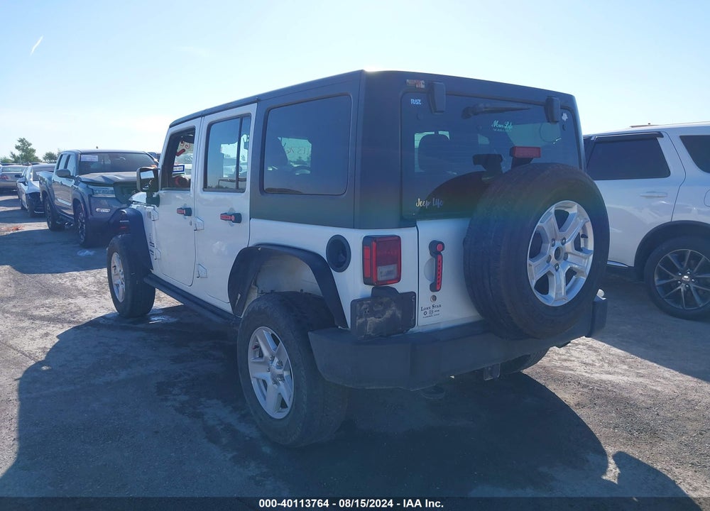 2017 JEEP WRANGLER UNLIMITED SPORT RHD 4X4 VIN: 1C4BJWKG2HL524215