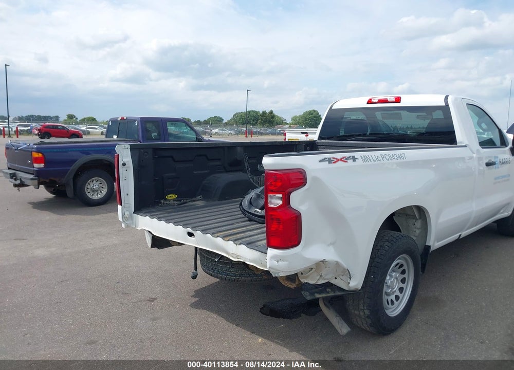 2021 CHEVROLET SILVERADO 1500 4WD REGULAR CAB LONG BED WT VIN: 3GCNYAEF2MG180391