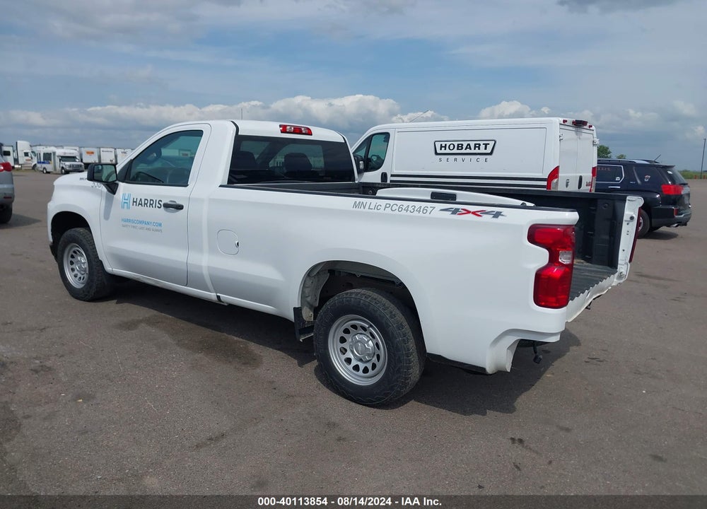 2021 CHEVROLET SILVERADO 1500 4WD REGULAR CAB LONG BED WT VIN: 3GCNYAEF2MG180391