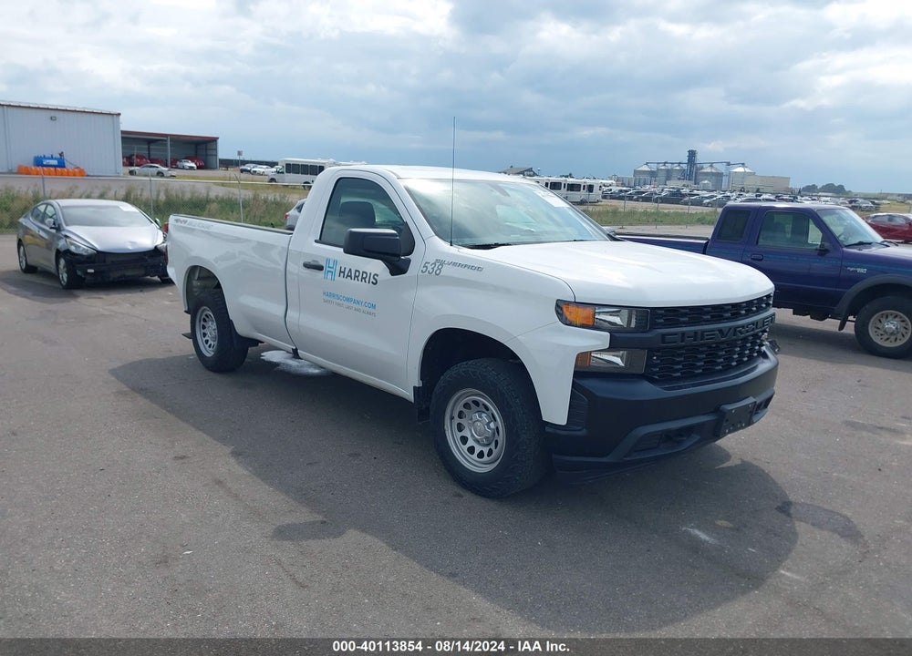 2021 CHEVROLET SILVERADO 1500 4WD REGULAR CAB LONG BED WT VIN: 3GCNYAEF2MG180391