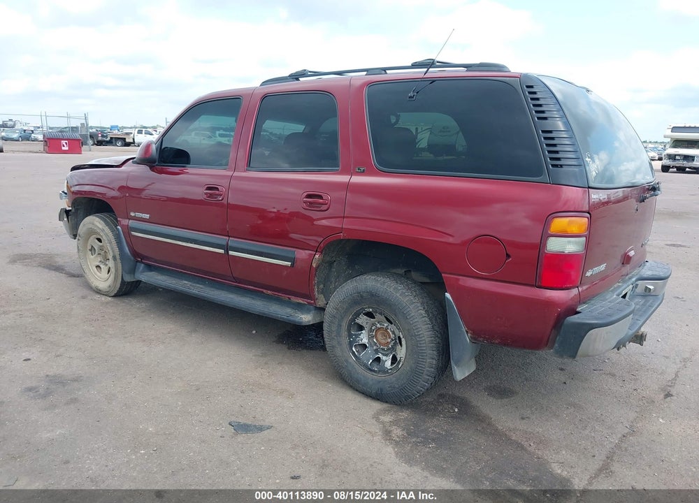 2001 CHEVROLET TAHOE LT VIN: 1GNEK13T41R201027