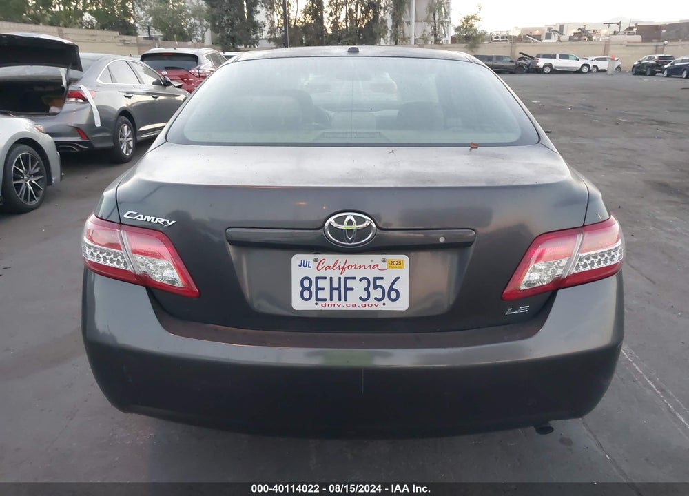2011 TOYOTA CAMRY LE VIN: 4T1BF3EK8BU590488